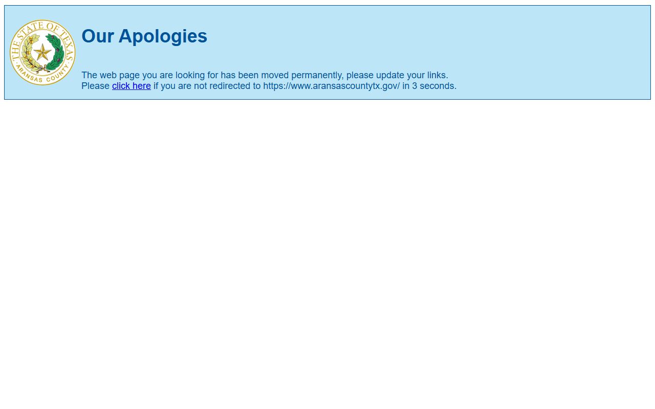 Aransas County obituary death records clerk office