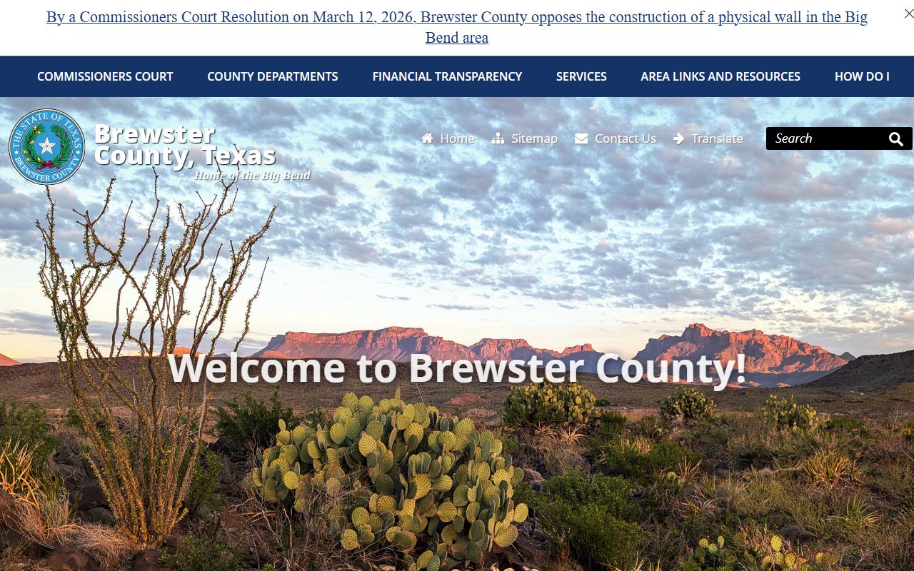Brewster County obituary death records clerk office