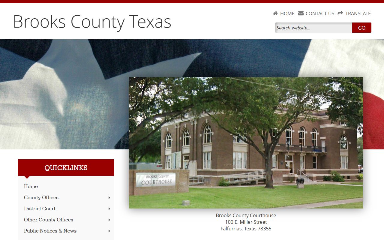 Brooks County obituary death records clerk office