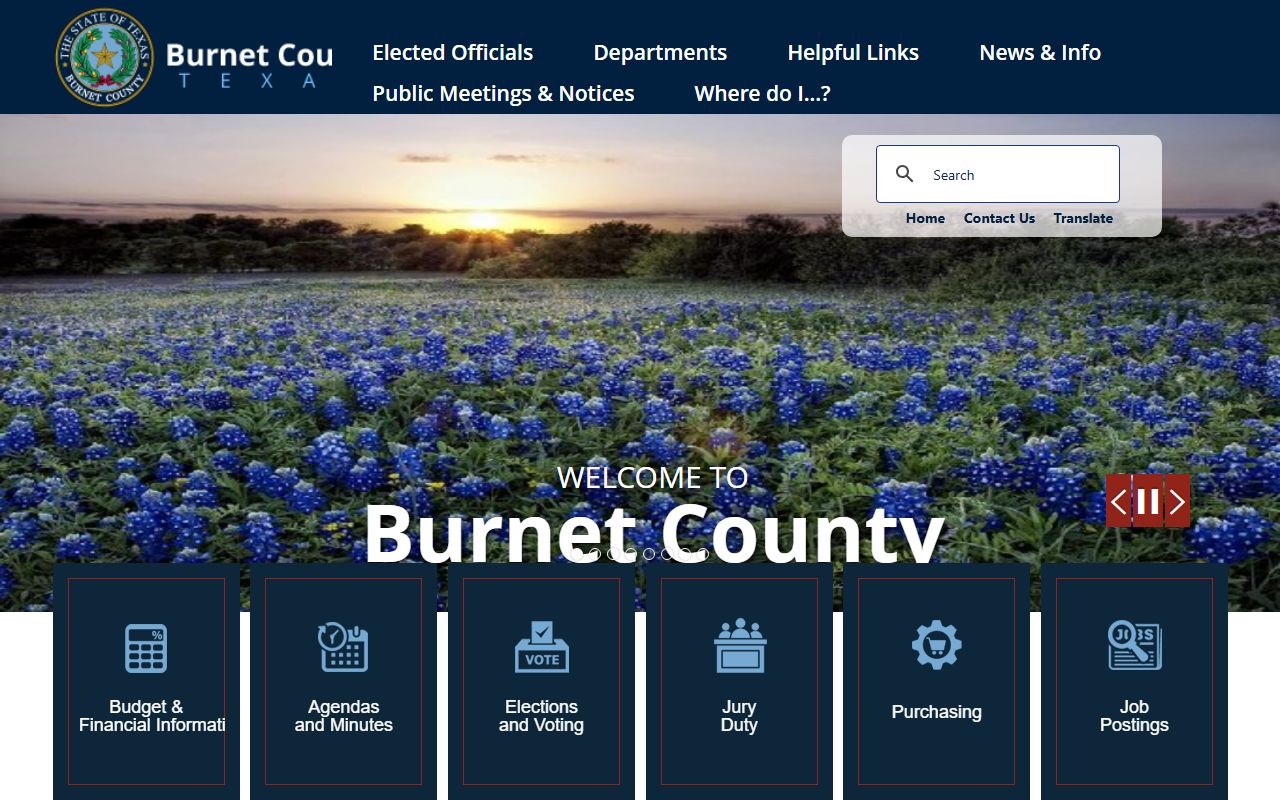 Burnet County obituary death records clerk office