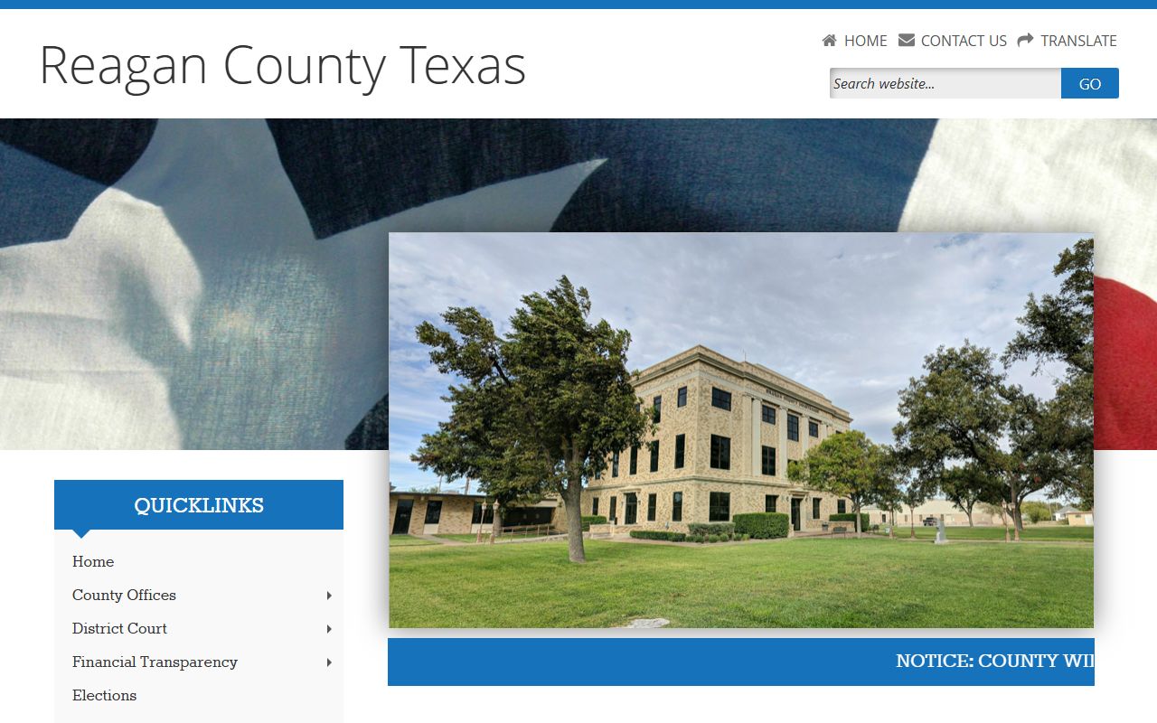 Reagan County obituary death records clerk office