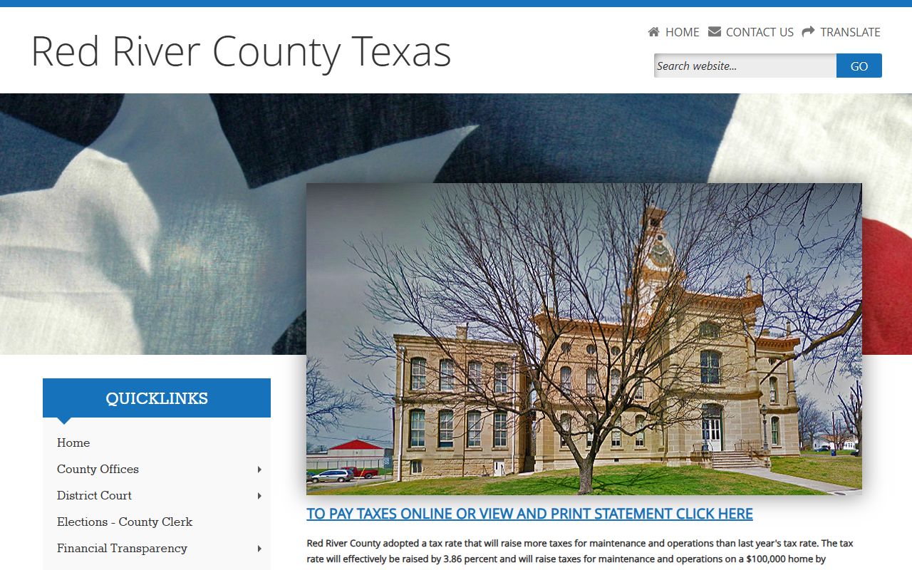 Red River County obituary death records clerk office
