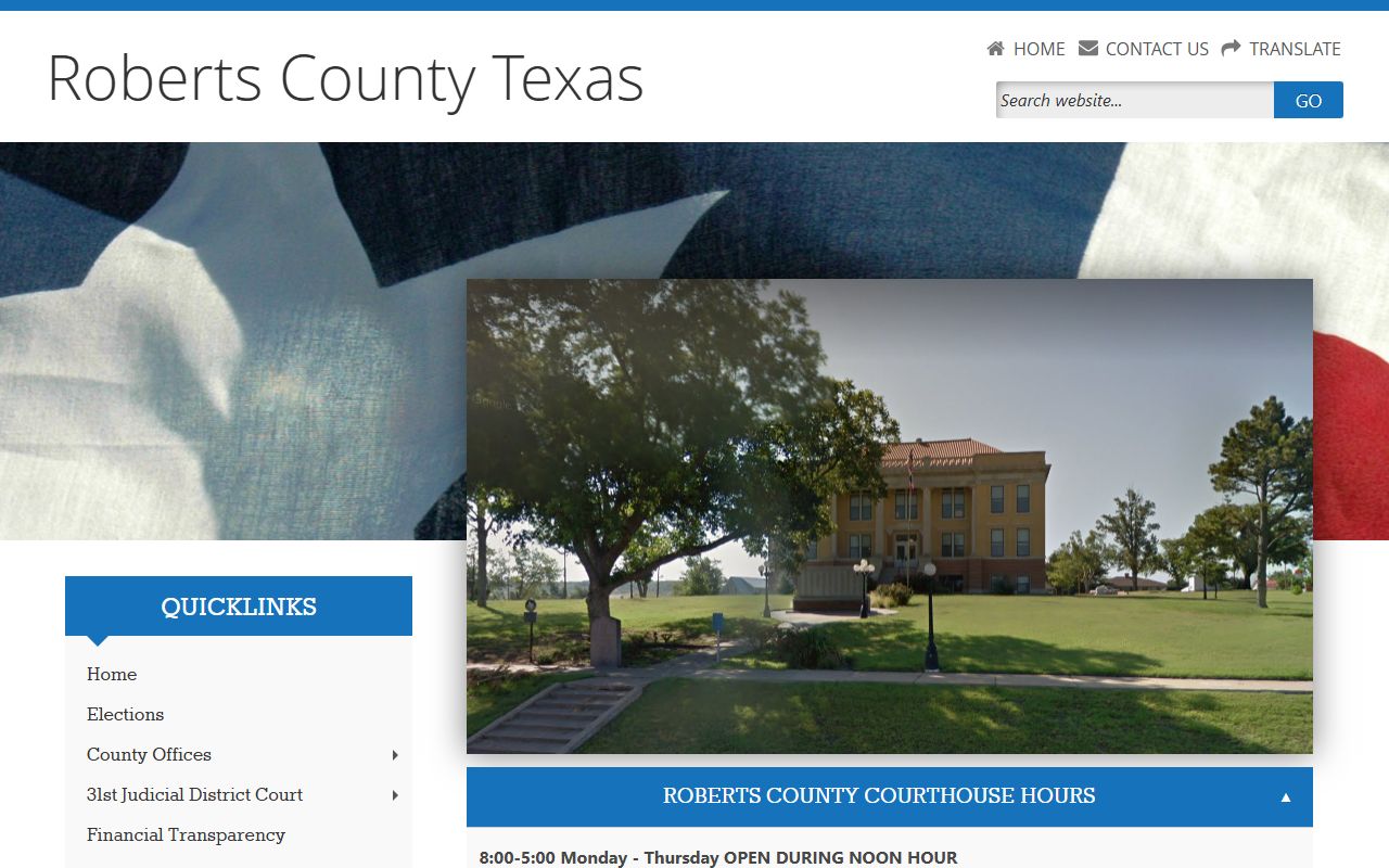 Roberts County obituary death records clerk office