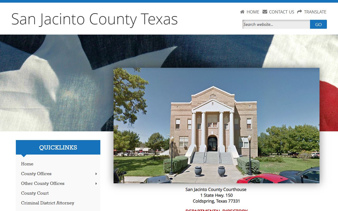 San Jacinto County obituary death records clerk office