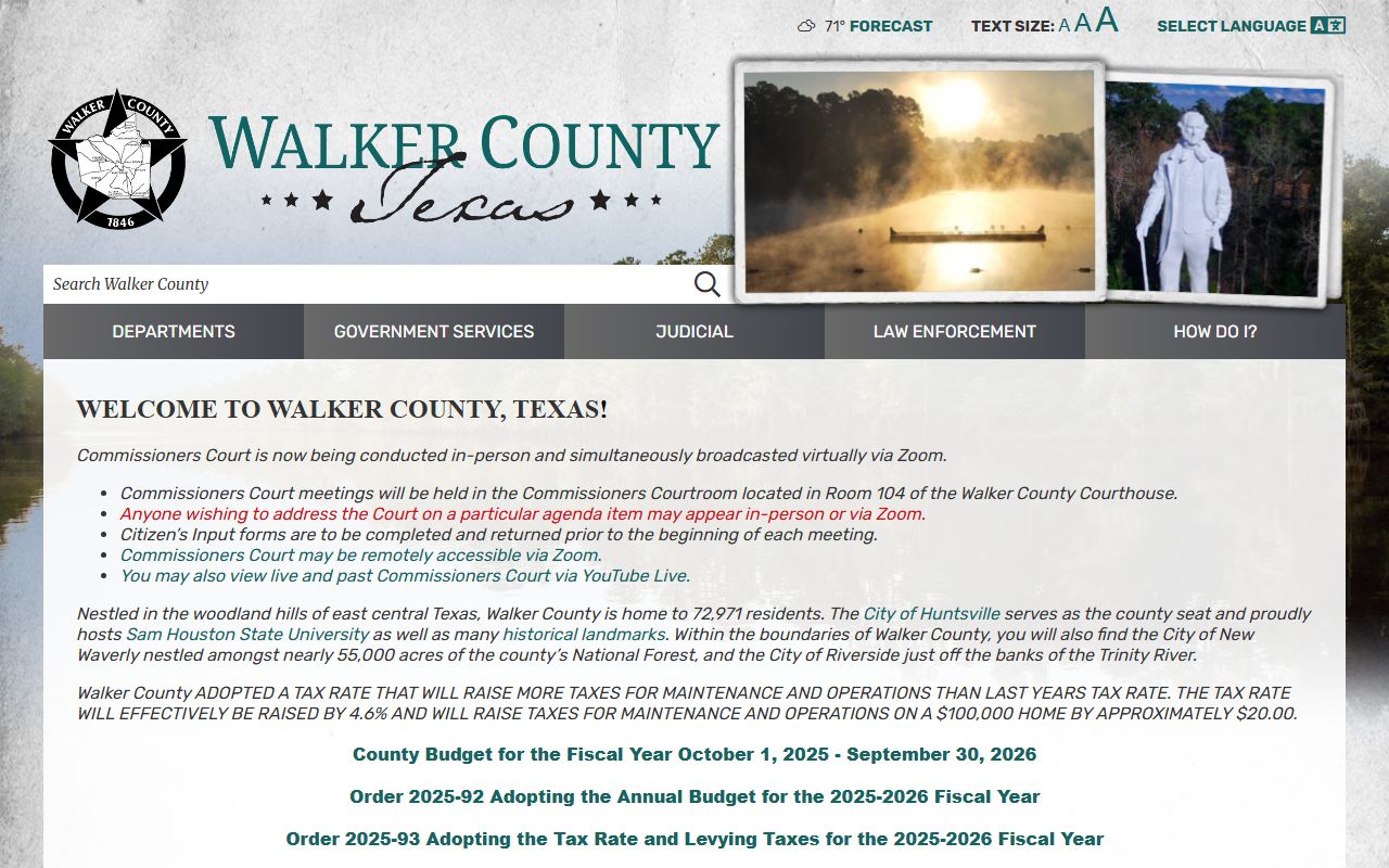 Walker County obituary death records clerk office