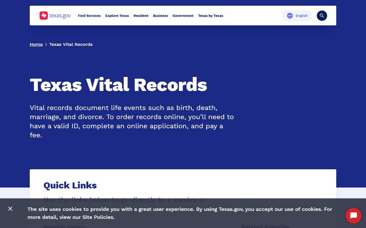 Texas vital records portal obituary death certificate